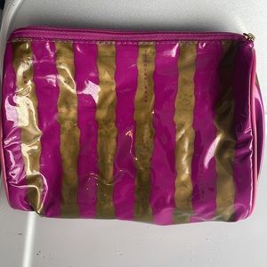 Fashion fair cosmetic bag striped